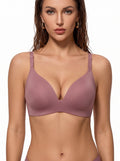 Seamless Deep V-Neck Wireless Bra - Adjustable & Invisible Support