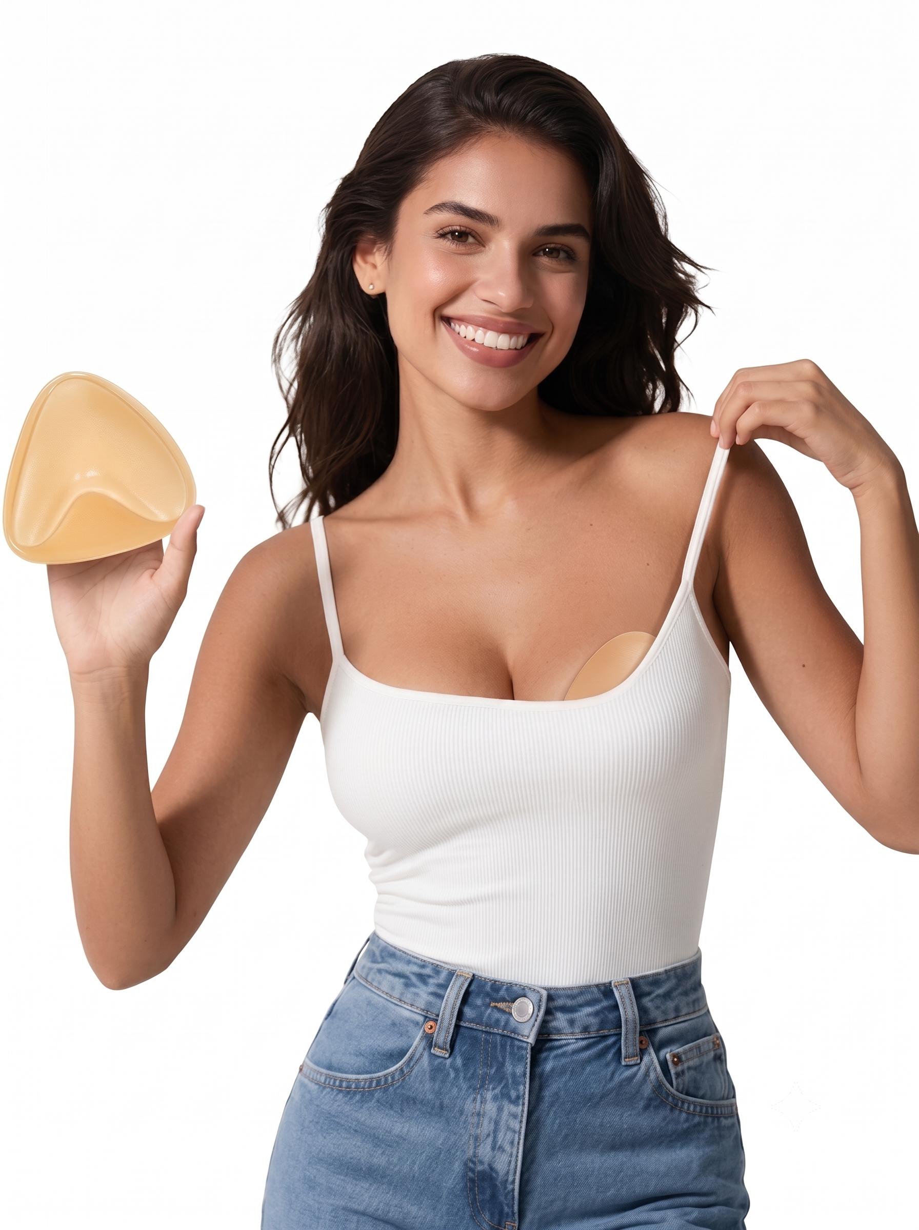 Double-Sided Sticky Bra Inserts - Self-Adhesive Push-Up Pads